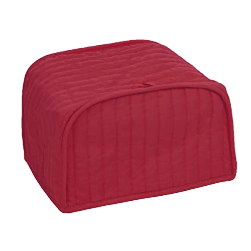 RITZ Toaster-Abdeckung aus Polyester/Baumwolle, gesteppt, für 2 Scheiben, Staub- und Fingerabdruckschutz, maschinenwaschbar, Paprika Rot von Ritz