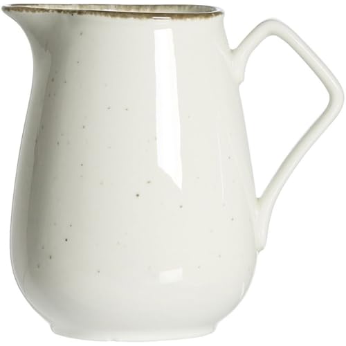 Ritzenhoff & Breker Krug Casa, 800 ml, Servierkrug im Vintage-Look, Mix & Match-Geschirr, Spülmaschinenfest & Mikrowellengeeignet, Porzellan, Creme von Ritzenhoff & Breker