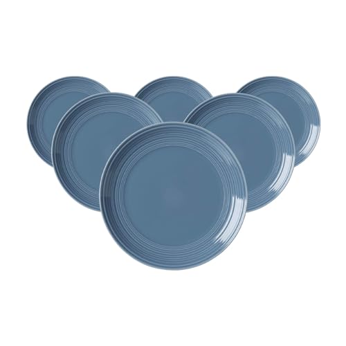 Flirt by R&B Frühstücksgeschirr Blau Levi Größe 6er Set Frühstücksteller 21 Blau Levi von Ritzenhoff & Breker
