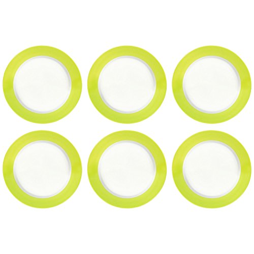 Ritzenhoff & Breker Doppio Dessertteller, 6er Set, Kuchenteller, Frühstücksteller, Porzellan, Grün, Ø 20 cm, 515855 Ritzenhoff & Breker Doppio Dessertteller, 6er Set, Kuchenteller, Frühstücksteller, Porzellan, Grün, Ø 20 cm, 515855 von Ritzenhoff & Breker