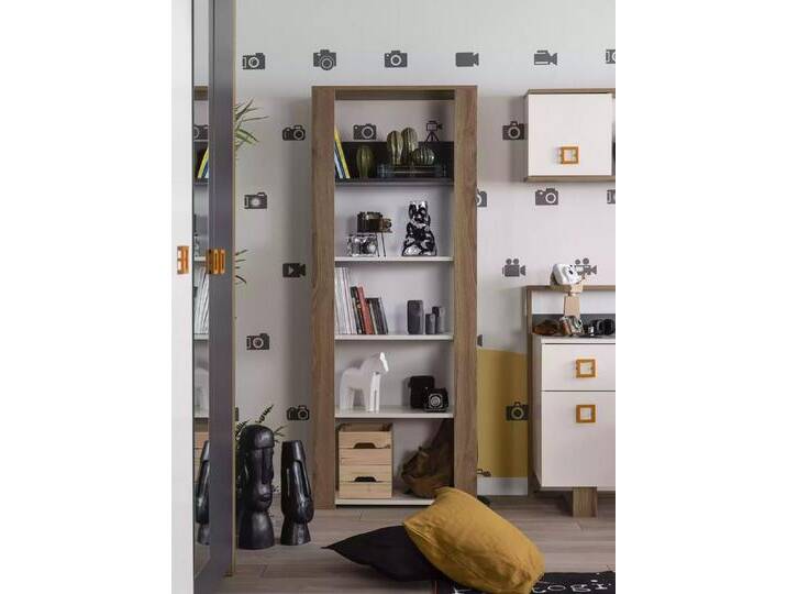 JVmoebel Bücherregal Kreatives Kinderregal für Bücher im Kinderzimmer, Made in Europa, braun weiß JVmoebel Bücherregal Kreatives Kinderregal für Bücher im Kinderzimmer, Made in Europa, braun weiß von Ritzenhoff-&-Breker