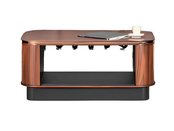 JVmoebel Couchtisch Braun Luxus Modern Rechteckig Einlegeboden für Büroeinrichtung (1-St., Couchtisch), Made in Europa, braun von Ritzenhoff-&-Breker