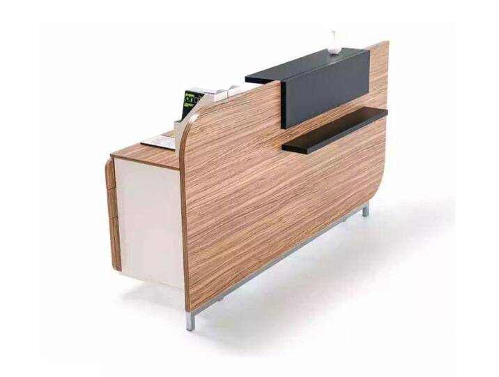 JVmoebel Empfangstheke Eleganter Empfangstisch aus Holz für Büro und Rezeption Braun (1-St., 1x nur Empfangstheke), Made in Europa, braun von Ritzenhoff-&-Breker