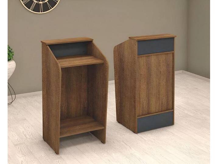 JVmoebel Empfangstheke Empfangstheke Holz Braun für Büro und Hotel - Empfangstisch (Empfangstheke), Made in Europa, braun von Ritzenhoff-&-Breker