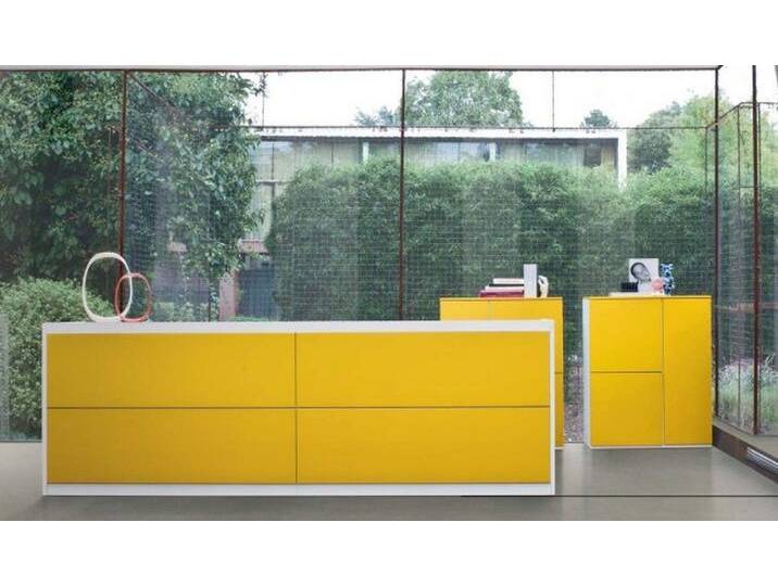 JVmoebel Empfangstheke Empfangstisch für Büro - Thekenmöbel von Frezza für Kanzlei/Praxis, Made in Europa, gelb von Ritzenhoff-&-Breker