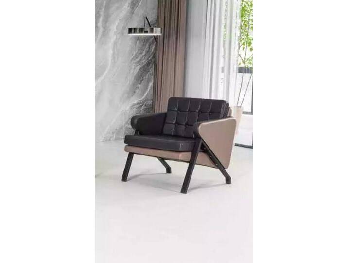 JVmoebel Sessel Design Sessel für Büro und Arbeitszimmer – Polsterstuhl aus Textil (Sessel), Made in Europa, schwarz von Ritzenhoff-&-Breker