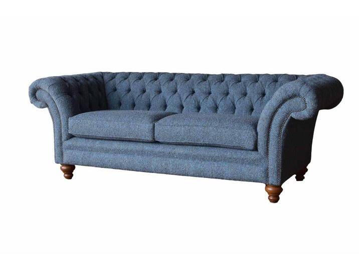 JVmoebel Sofa Chesterfield Sofa aus Samt für Büro oder Wohnzimmer, Dreisitzer, Made in Europa, blau JVmoebel Sofa Chesterfield Sofa aus Samt für Büro oder Wohnzimmer, Dreisitzer, Made in Europa, blau von Ritzenhoff-&-Breker