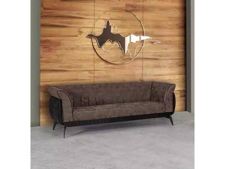 JVmoebel 3-Sitzer Luxuriöses Designer Sofa für Büro - Braun, 3-Sitzer Couch, Made in Europa, braun von Ritzenhoff-&-Breker