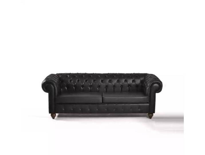 JVmoebel Chesterfield-Sofa Schwarzer Chesterfield Sofa für Büro - Luxuriöse Dreisitzer Couch, Made in Europa, schwarz JVmoebel Chesterfield-Sofa Schwarzer Chesterfield Sofa für Büro - Luxuriöse Dreisitzer Couch, Made in Europa, schwarz von Ritzenhoff-&-Breker
