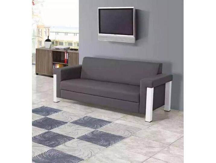 JVmoebel 3-Sitzer Stylische 3-Sitzer Couch für Büro - Textilpolster Möbelstück, Made in Europa, grau von Ritzenhoff-&-Breker