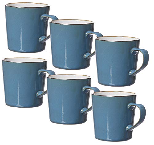 Kaffeebecher-Set Visby, 6-teilig, je 400 ml, Blau, Steinzeug von Ritzenhoff & Breker