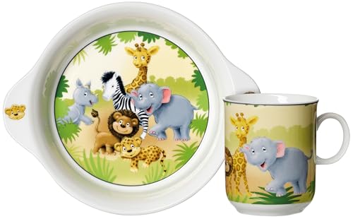 Kindergeschirr-Set Afrikatiere, 2-teilig von Ritzenhoff & Breker