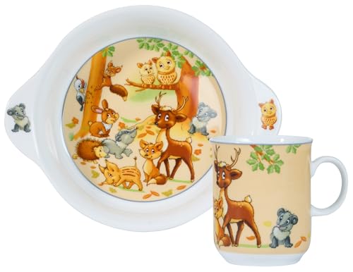 Kindergeschirr-Set Waldtiere, 2-teilig von Ritzenhoff & Breker