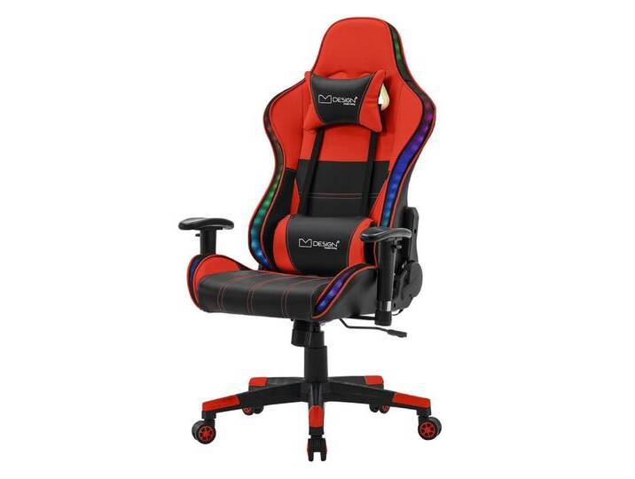 ML-DESIGN Bürostuhl Computerstuhl Schreibtischstuhl für Büro & Arbeitszimmer Drehsessel, Gaming Stuhl + 2 Kissen, LEDs & Boxen ergonomisch anpassbar PVC-Leder ML-DESIGN Bürostuhl Computerstuhl Schreibtischstuhl für Büro & Arbeitszimmer Drehsessel, Gaming Stuhl + 2 Kissen, LEDs & Boxen ergonomisch anpassbar PVC-Leder von Ritzenhoff-&-Breker