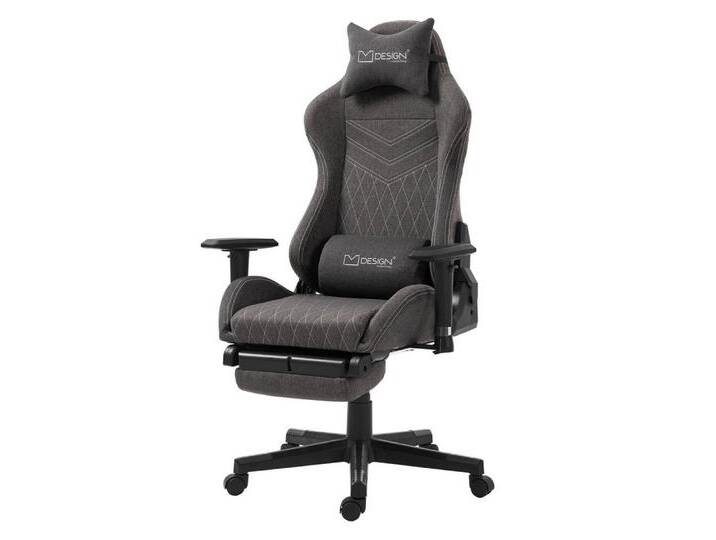 ML-DESIGN Bürostuhl Computerstuhl Schreibtischstuhl für Büro & Arbeitszimmer Drehsessel, Gaming Stuhl + 2 Kissen & Fußstütze ergonomisch anpassbar Stoff ML-DESIGN Bürostuhl Computerstuhl Schreibtischstuhl für Büro & Arbeitszimmer Drehsessel, Gaming Stuhl + 2 Kissen & Fußstütze ergonomisch anpassbar Stoff von Ritzenhoff-&-Breker