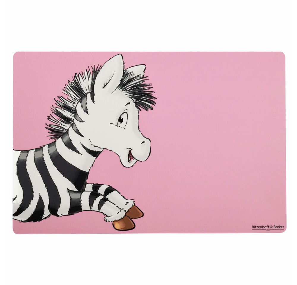 Platzset, Happy Zoo - Zebra Zoe 30 x 45 cm, Ritzenhoff & Breker von Ritzenhoff & Breker