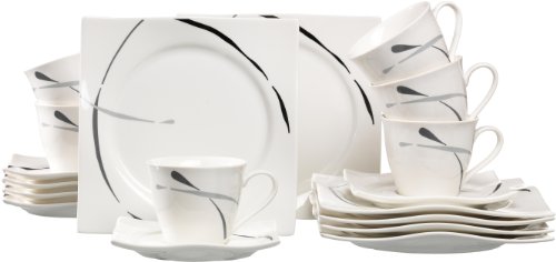 Ritzenhoff & Breker Kaffeeservice Dacapo, 18-teilig, Porzellangeschirr, Schwarz, Grau Ritzenhoff & Breker Kaffeeservice Dacapo, 18-teilig, Porzellangeschirr, Schwarz, Grau von Ritzenhoff & Breker