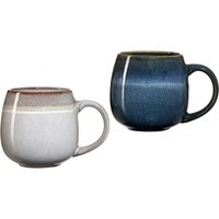 Ritzenhoff & Breker Becher "Lagom", (Set, 2 tlg.), 2-teilig, Reaktivglasur, jedes Stück ein Unikat, 475 ml von Ritzenhoff & Breker
