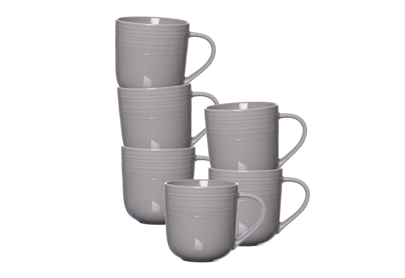 Ritzenhoff & Breker Becher Levi Kaffeebecher 400 ml 6er Set, Porzellan von Ritzenhoff & Breker