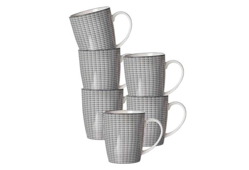 Ritzenhoff & Breker Becher Takeo Stripes Henkelbecher 350 ml 6er Set, Porzellan Ritzenhoff & Breker Becher Takeo Stripes Henkelbecher 350 ml 6er Set, Porzellan von Ritzenhoff & Breker