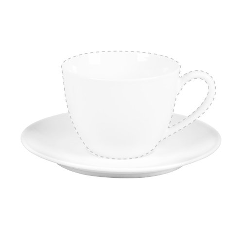 Ritzenhoff & Breker Bianco Espresso Untere, Untertasse, Unter Tasse, Geschirr, Porzellan, Weiß, Ø 11 cm, 78763 von Ritzenhoff & Breker