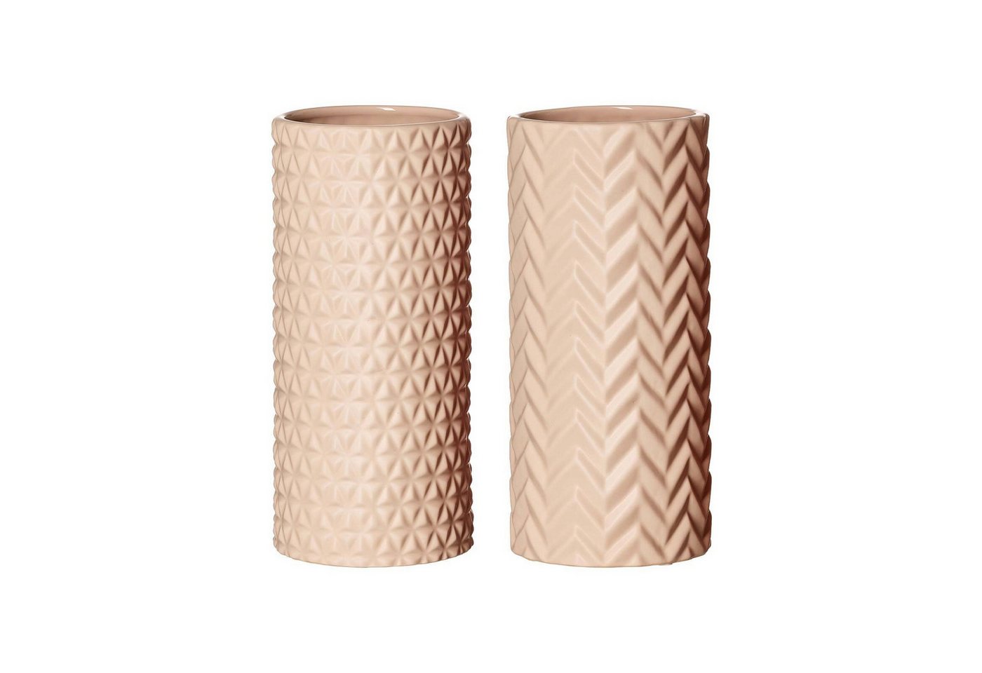 Ritzenhoff & Breker Dekovase Raute & Zick Zack Vasen 25 cm 2er Set (2x Vase, 2 St) von Ritzenhoff & Breker