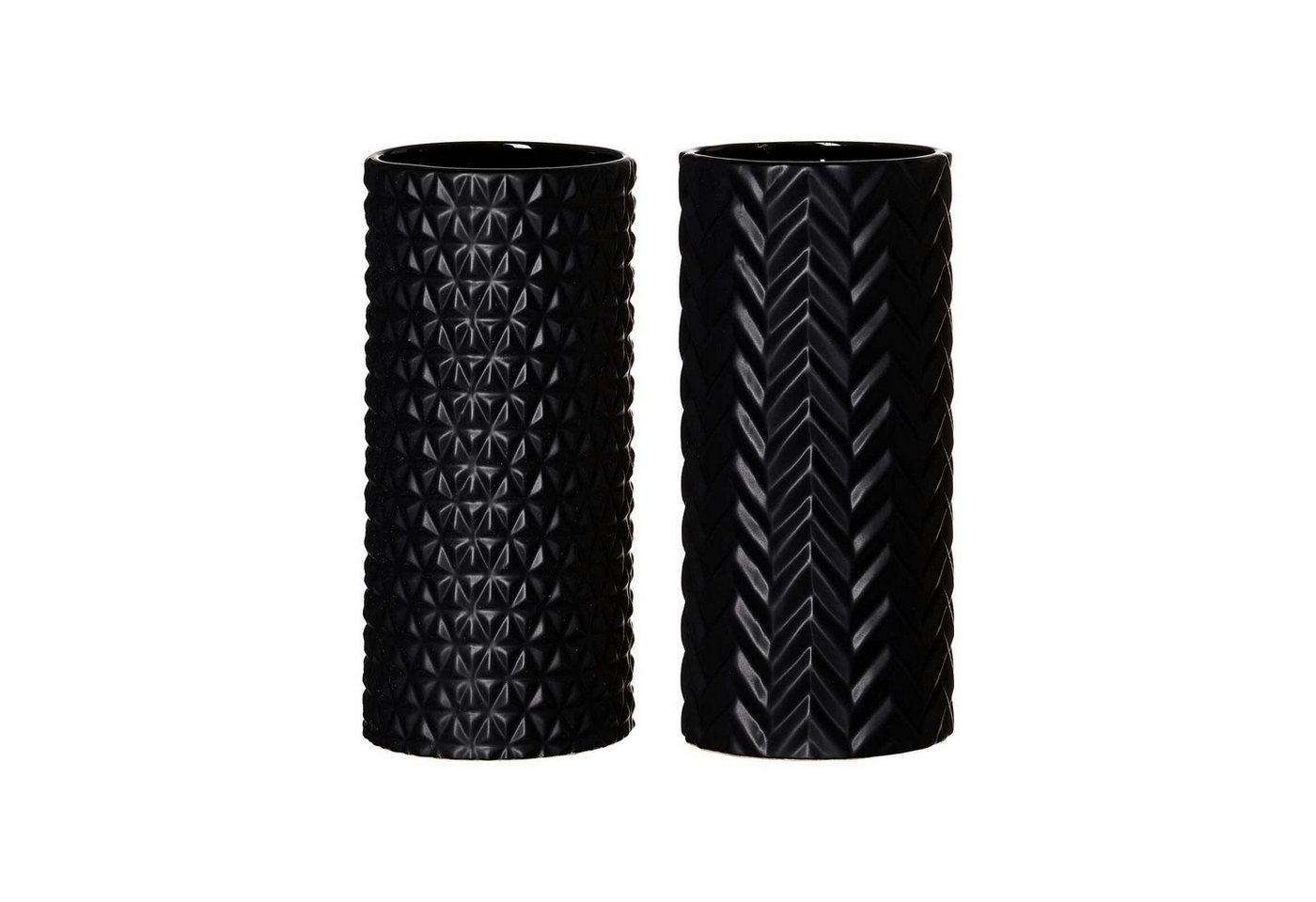 Ritzenhoff & Breker Dekovase Raute & Zick Zack Vasen 25 cm 2er Set (2x Vase, 2 St) von Ritzenhoff & Breker