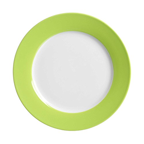 Ritzenhoff & Breker Doppio Dessertteller, 1 Stück, Kuchenteller, Frühstücksteller, Porzellan, Grün, Ø 20 cm, 515855 von Ritzenhoff & Breker
