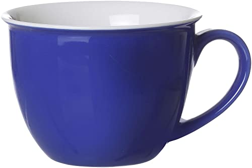 Ritzenhoff & Breker Doppio Jumbotasse, Jumbo Obere, Milchkaffee Obertasse, Ober Tasse, Geschirr, Porzellan, Indigo Blau, 350 ml, 63813, 1 Stück von Ritzenhoff & Breker