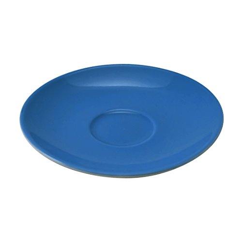 Ritzenhoff & Breker Doppio Kaffeeuntertasse, 1 Stück, Indigo Blau, ø 16 cm, Kaffee Unterteller mit farbigem Rand, Untere aus Porzellan, Spülmaschinengeeignet von Ritzenhoff & Breker
