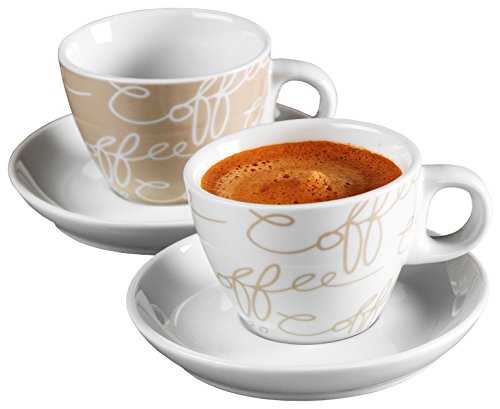 Ritzenhoff & Breker Espresso-Set Cornello, 4-teilig, Creme, 80ml von Ritzenhoff & Breker