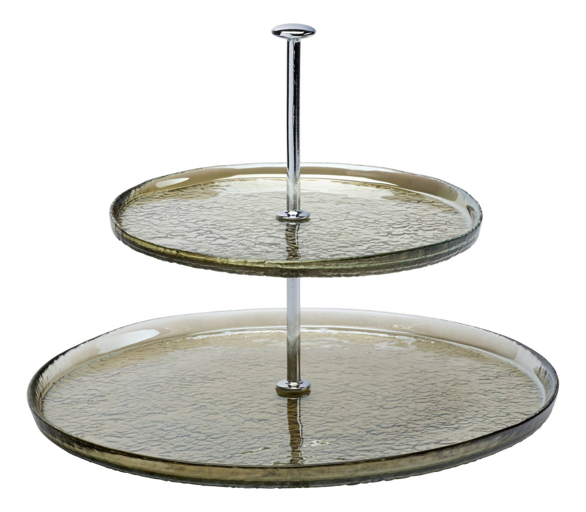 Ritzenhoff & Breker Etagere LUZIA 19/28cm aus Glas braun von Ritzenhoff & Breker