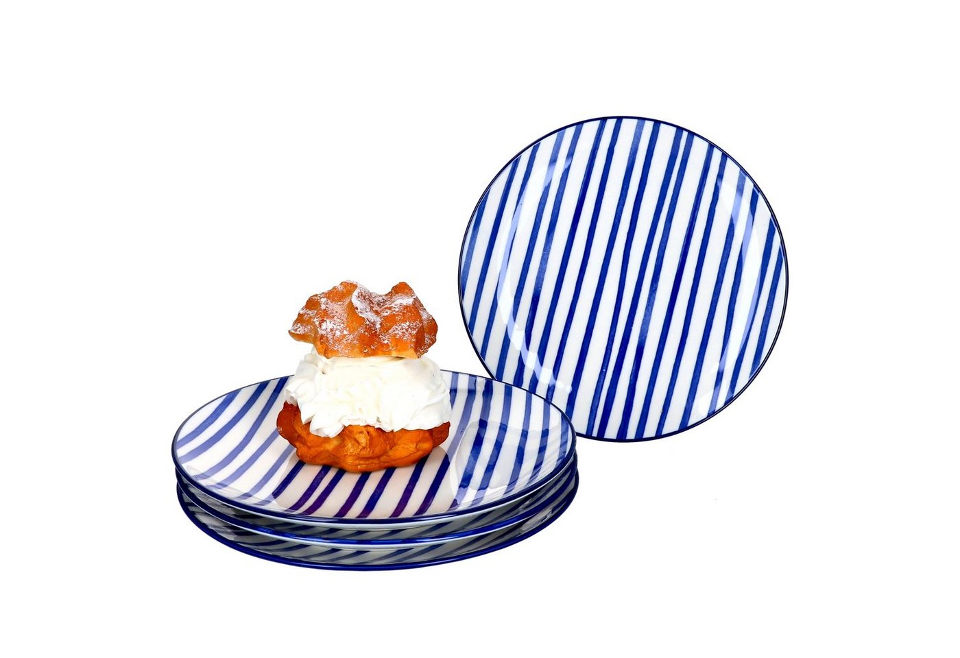 Ritzenhoff & Breker Frühstücksteller 4er Set Dessert- Kuchenteller 20cm Streifen Seaside - Ritzenhoff Ritzenhoff & Breker Frühstücksteller 4er Set Dessert- Kuchenteller 20cm Streifen Seaside - Ritzenhoff von Ritzenhoff & Breker