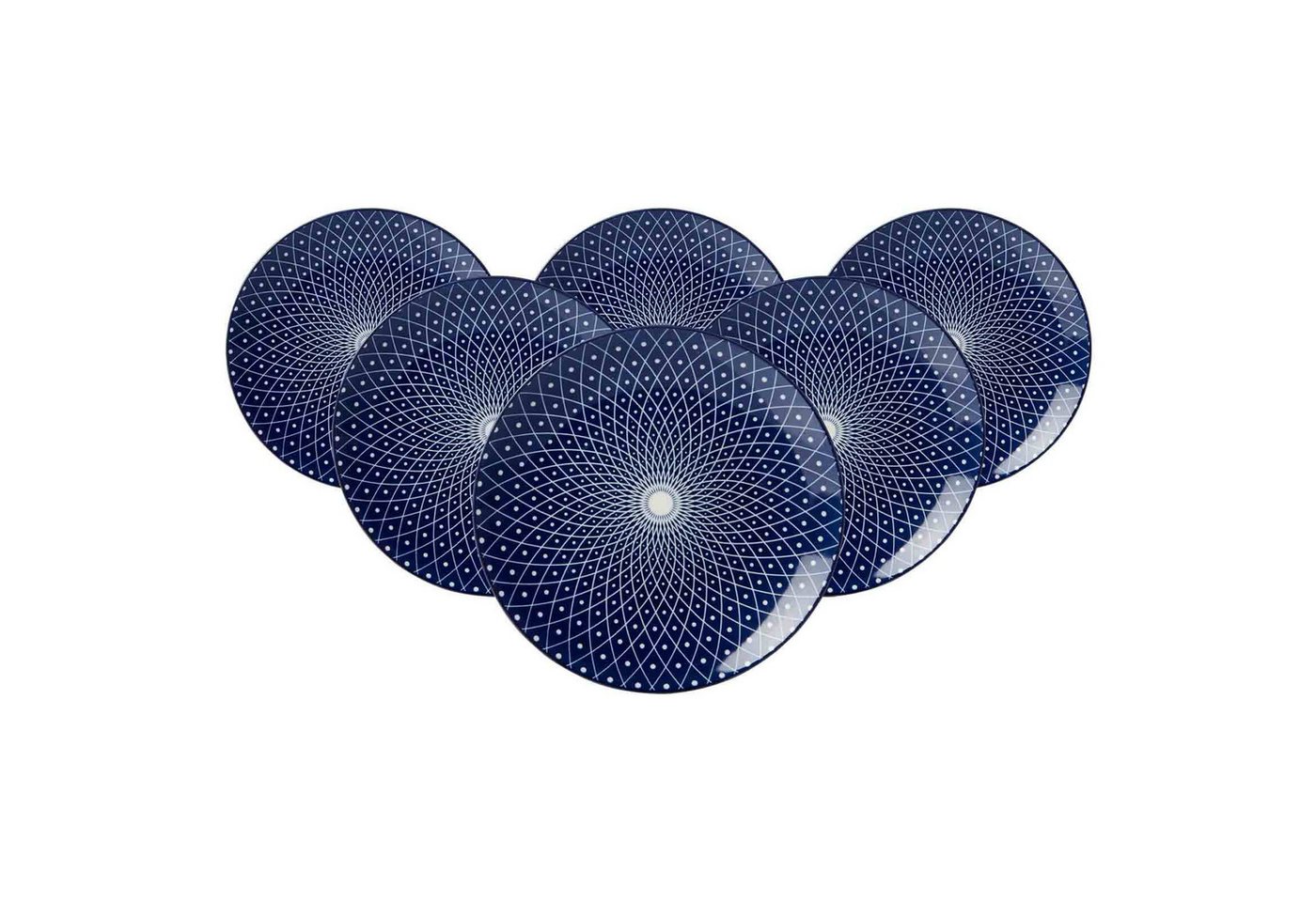 Ritzenhoff & Breker Frühstücksteller Royal Reiko Dessertteller ø 21,5 cm 6er Set, (6 St) von Ritzenhoff & Breker