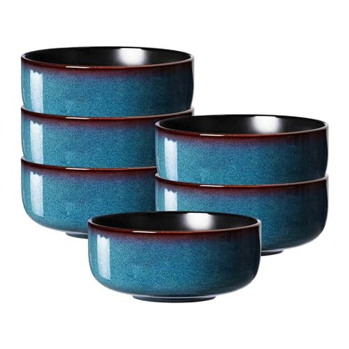 Ritzenhoff & Breker Bali Müslischalen 6er Set, 14 cm, Runde Schalen mit Farbverläufen, Skandinavisches Design mit Reaktivglasur, Steinzeug, Blau Ritzenhoff & Breker Bali Müslischalen 6er Set, 14 cm, Runde Schalen mit Farbverläufen, Skandinavisches Design mit Reaktivglasur, Steinzeug, Blau von Ritzenhoff & Breker