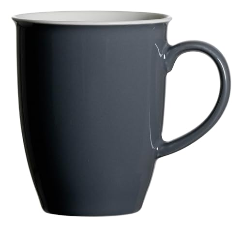 Ritzenhoff & Breker Doppio Kaffeebecher, 320 ml, Dunkelgrauer Henkelbecher aus Porzellan, Mix & Match Geschirr, Anthrazit von Ritzenhoff & Breker