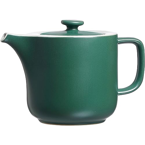 Ritzenhoff & Breker Kanne Jasper, Steinzeug, 1,4 Liter, Teekanne/Kaffeekanne in moderner Trendfarbe, Mattglasur & Soft-Touch-Haptik, Grün von Ritzenhoff & Breker