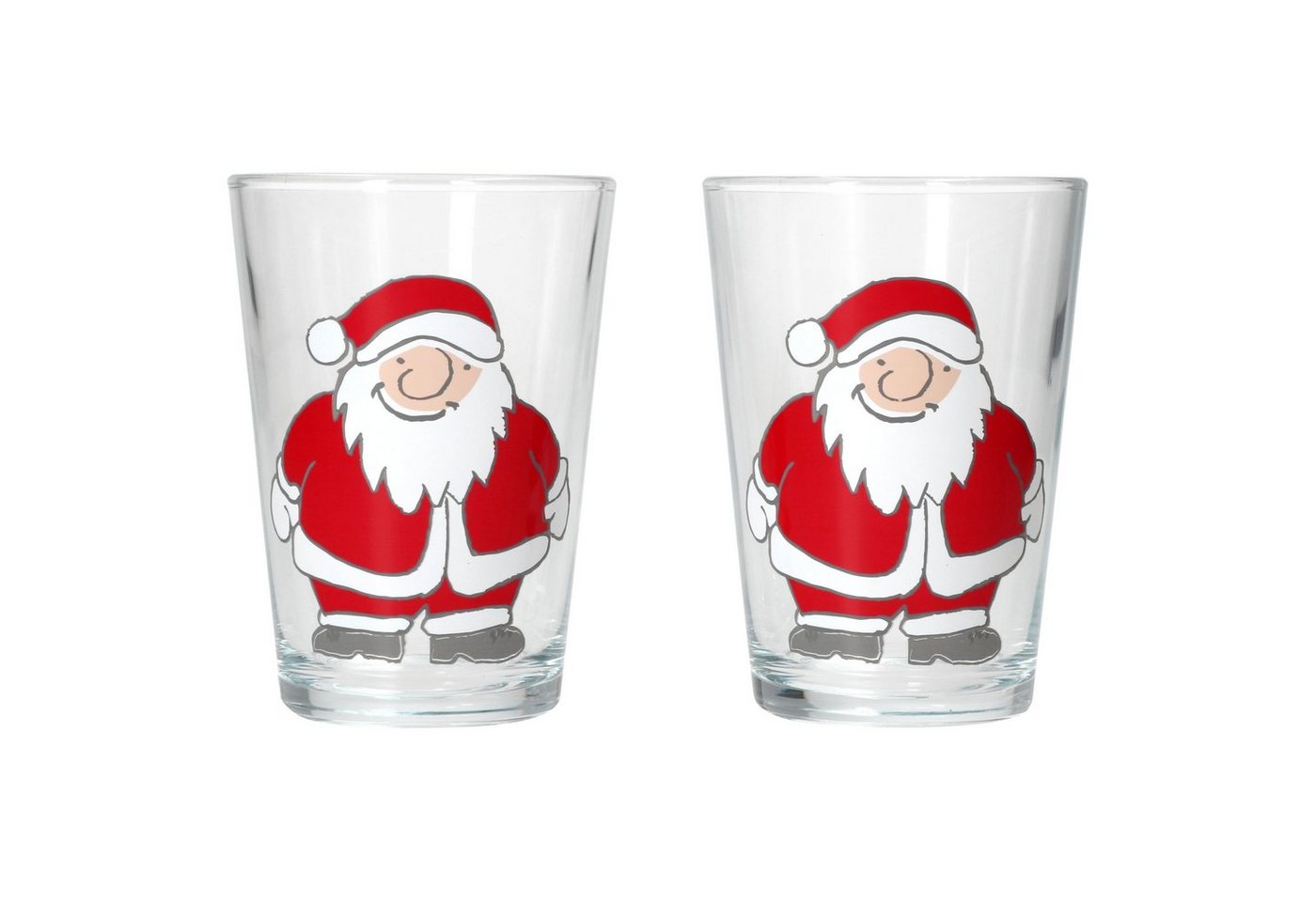 Ritzenhoff & Breker Glas Ritzenhoff Santa Winter 2x Glühwein-Gläser 240ml H11cm Tee-Glas, Glas von Ritzenhoff & Breker