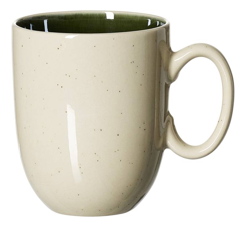 Ritzenhoff & Breker Henkelbecher SKOG 400ml aus Steingut grünöbeige von Ritzenhoff & Breker