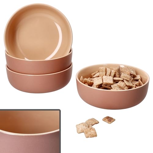 Ritzenhoff & Breker Jasper 4er Set Schale 14,5cm Puder I 360ml I Steingut-Schüssel für 4 Personen I Schälchen für Salat, Suppe, Müsli, Chips & Co. I Geschirr für Frühstück, Mittag & Abendbrot von Ritzenhoff & Breker