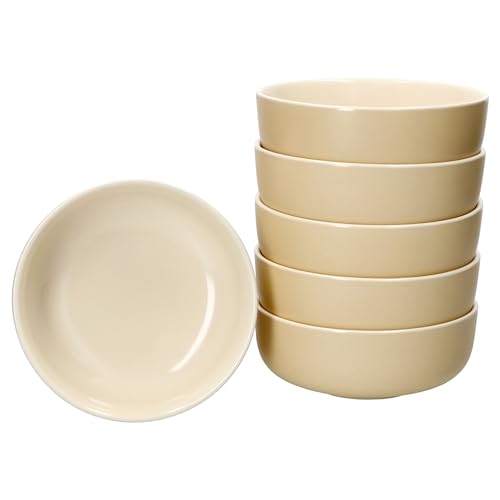 Ritzenhoff & Breker Jasper 6er Set Schale 14,5cm Vanille I 360ml I Steingut-Schüssel für 6 Personen I Schälchen für Salat, Suppe, Müsli & Co. I Geschirr für Frühstück, Mittag & Abendbrot von Ritzenhoff & Breker