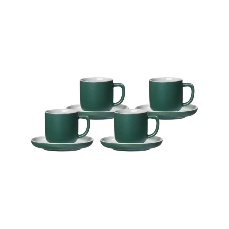 Ritzenhoff & Breker Jasper Espressotasse mit Untertasse 100 ml 4er Set Grün von Ritzenhoff & Breker