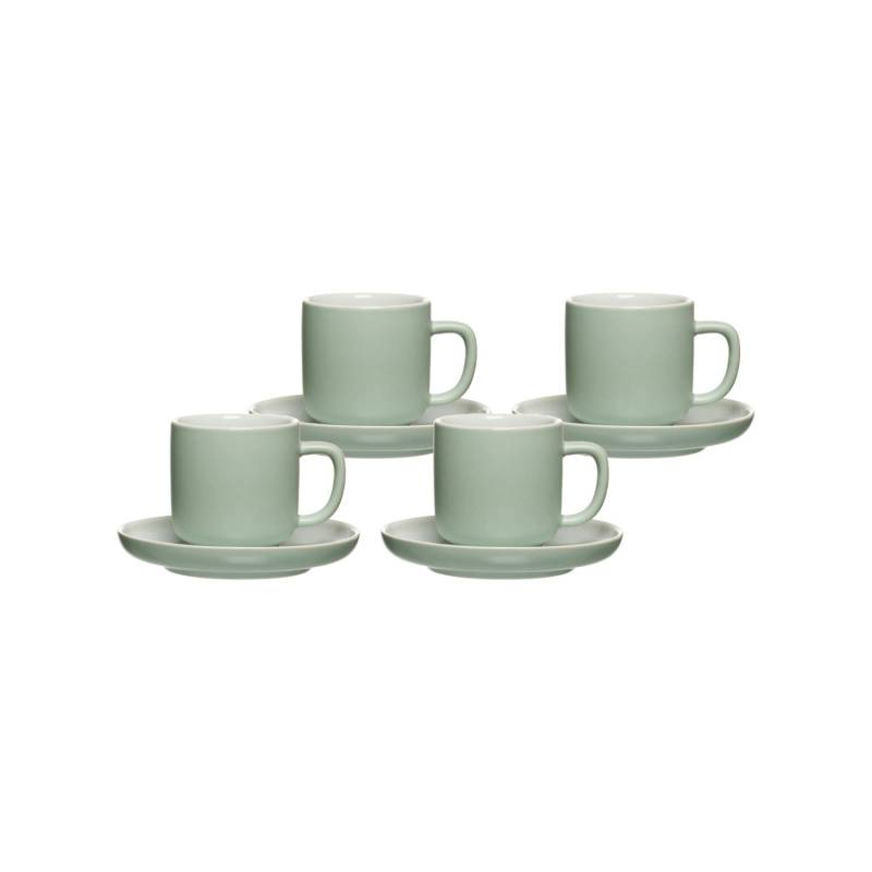 Ritzenhoff & Breker Jasper Espressotasse mit Untertasse 100 ml 4er Set Mint von Ritzenhoff & Breker