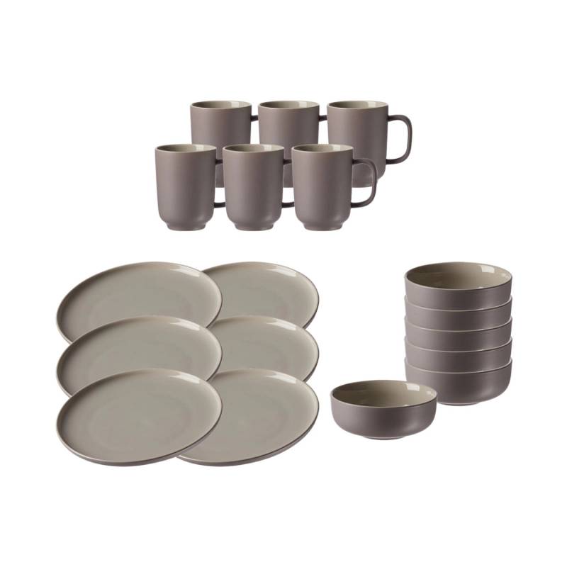 Ritzenhoff & Breker Jasper Frühstücks-Set 18-teilig Taupe von Ritzenhoff & Breker