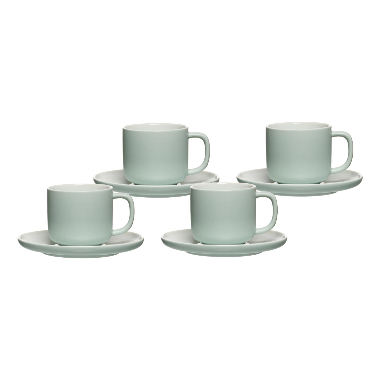 Ritzenhoff & Breker Jasper Kaffeetasse mit Untertasse 240 ml 4er Set Mint von Ritzenhoff & Breker