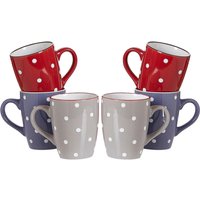 Ritzenhoff & Breker Kaffeebecher-Set Dots bunt Keramik 6 tlg. von Ritzenhoff & Breker