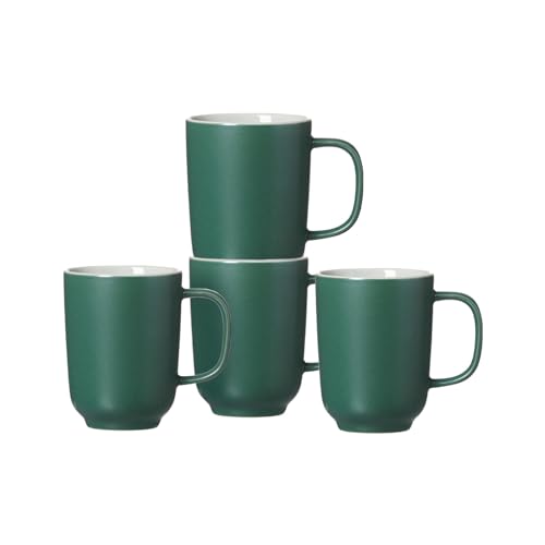 Ritzenhoff & Breker Kaffeebecher-Set Jasper, 4-teilig, je 320 ml, Grün, Steinzeug von Ritzenhoff & Breker