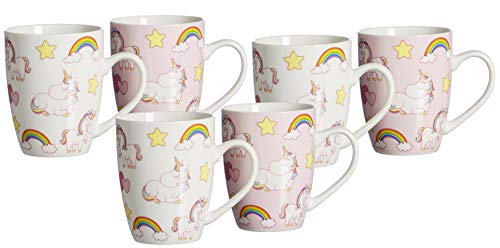 Ritzenhoff & Breker Kaffeebecher-Set Unicorn, 6-teilig, 350 ml, Porzellan von Ritzenhoff & Breker