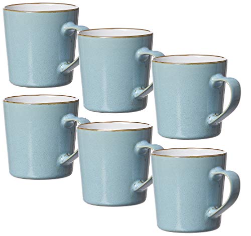 Ritzenhoff & Breker Kaffeebecher-Set Visby, 6-teilig, je 400 ml, Hellblau, Steinzeug, 277265 von Ritzenhoff & Breker