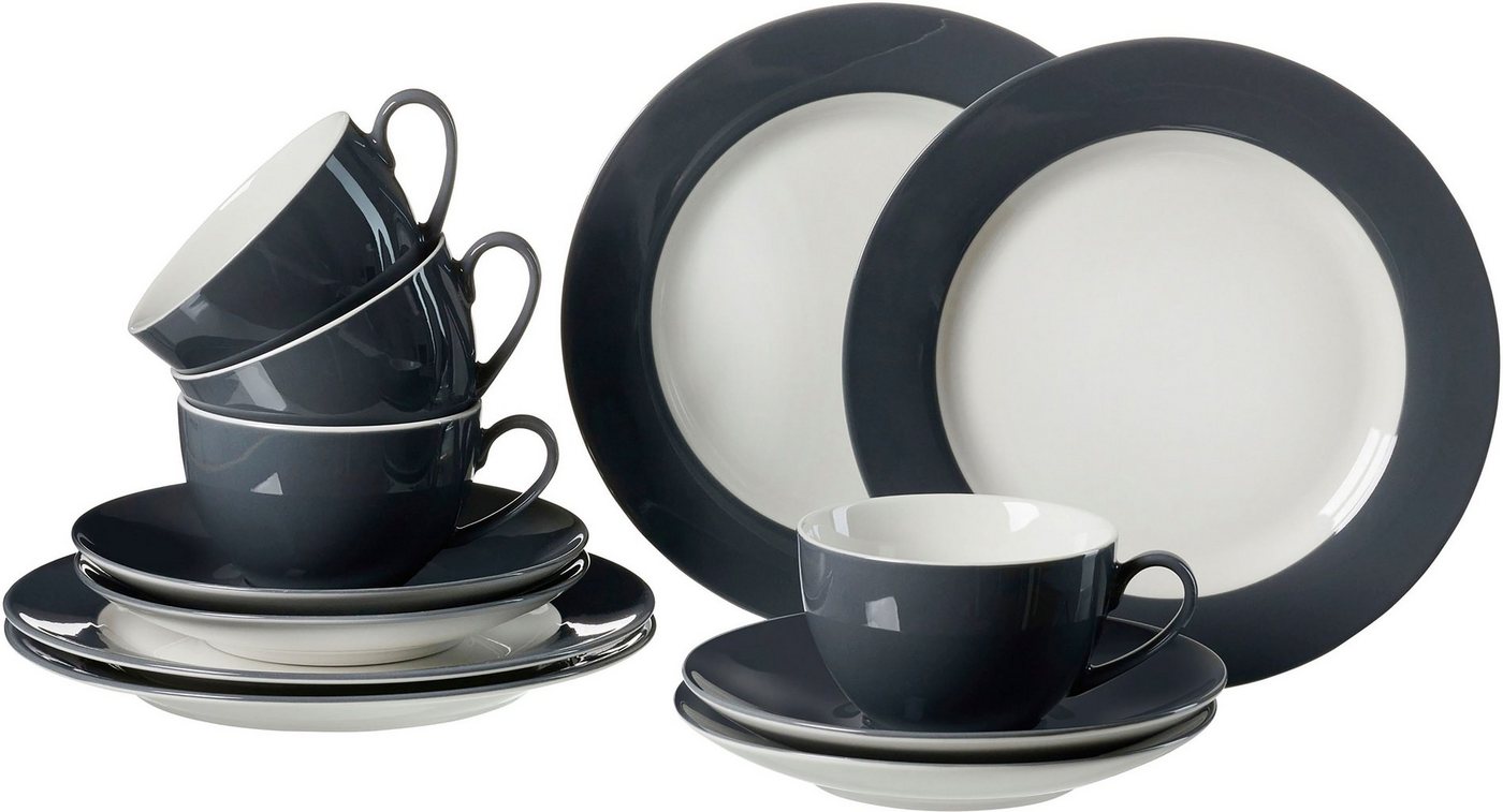 Ritzenhoff & Breker Kaffeeservice Doppio (12-tlg), 4 Personen, Porzellan, Geschirr-Set von Ritzenhoff & Breker